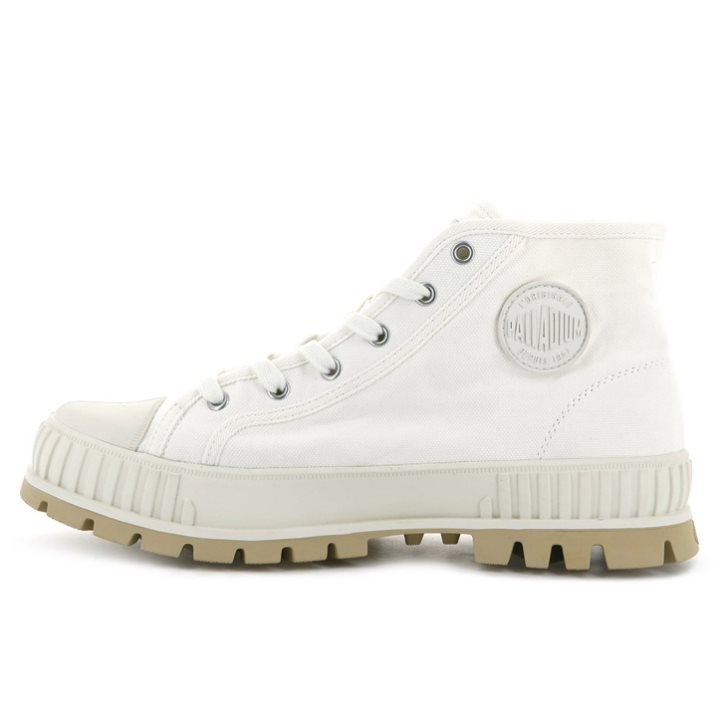 Dámské Tenisky Palladium Pallashock Mid OG High Tops Bílé | CZ QAL-94J